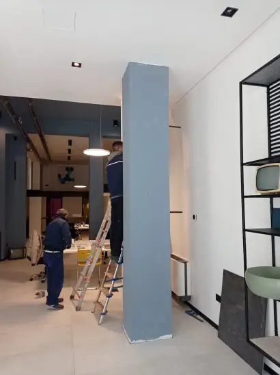 rivestimento-pilastro-hi-macs-show-room-cagliari